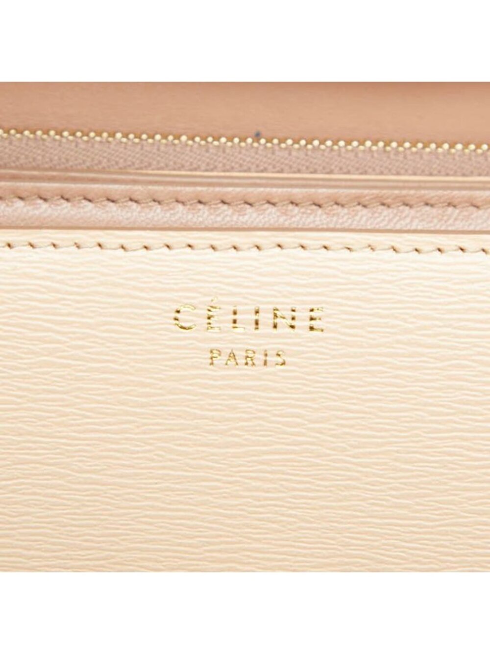 Celine Classic Box Crossbody Shoulder Bag Beige Leather - Picture 8 of 9
